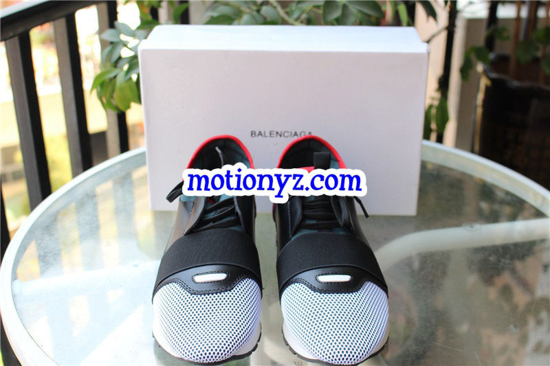 Balenciaga Race Runner Sneaker White Black